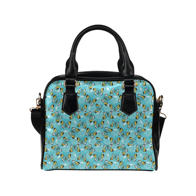 Butterfly Pattern Print Design 010 Shoulder Handbag