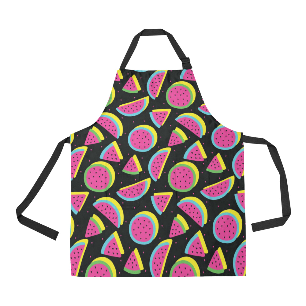 Watermelon Pattern Print Design WM07 Apron with Pocket