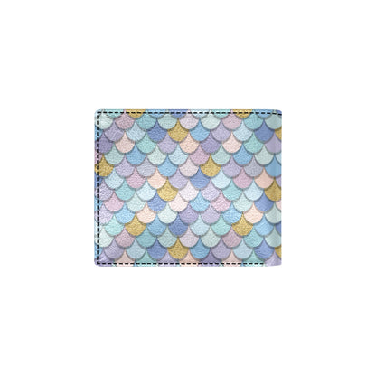 Mermaid Scales Pattern Print Design 05 Men's ID Card Wallet