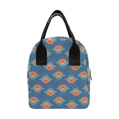 lotus Boho Pattern Print Design LO07 Insulated Lunch Bag