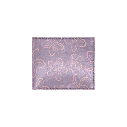 Plumeria Pattern Print Design A01 Men's ID Card Wallet