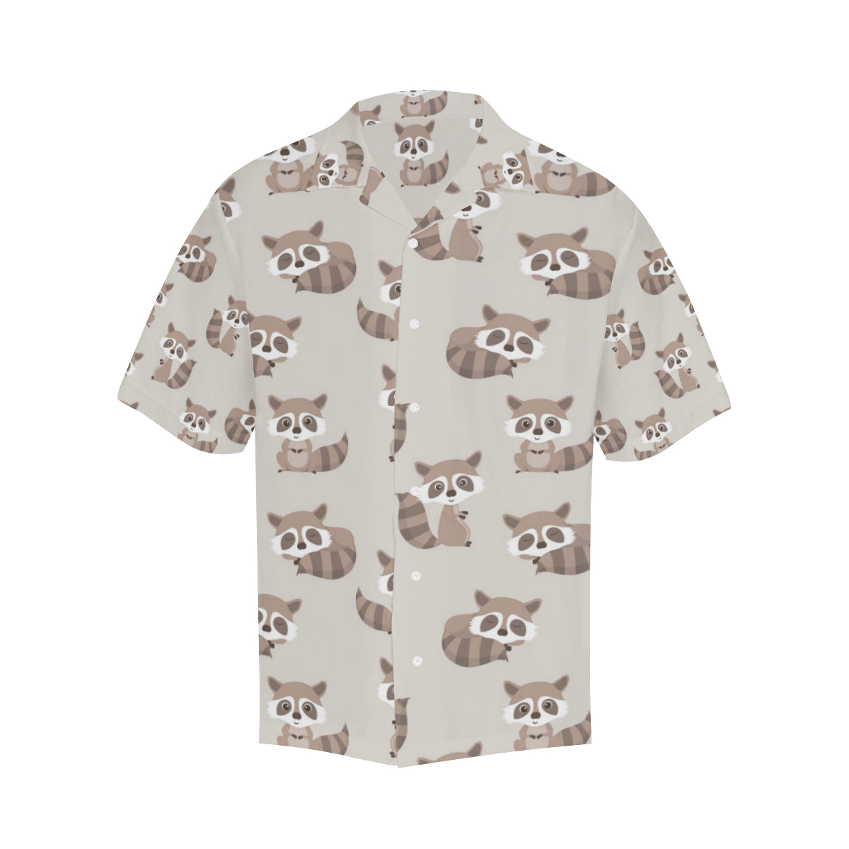 Raccoon Pattern Print Design A05 Men's Hawaiian Shirt