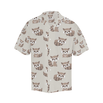 Raccoon Pattern Print Design A05 Men's Hawaiian Shirt