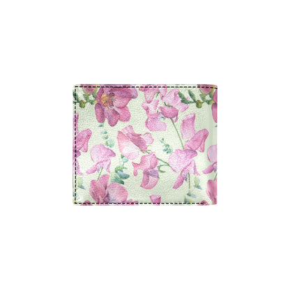 Peony Pattern Print Design PE011 Men's ID Card Wallet