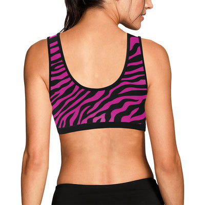 Pink Zebra Sports Bra