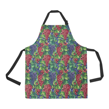 Grape Pattern Print Design GP02 Apron with Pocket