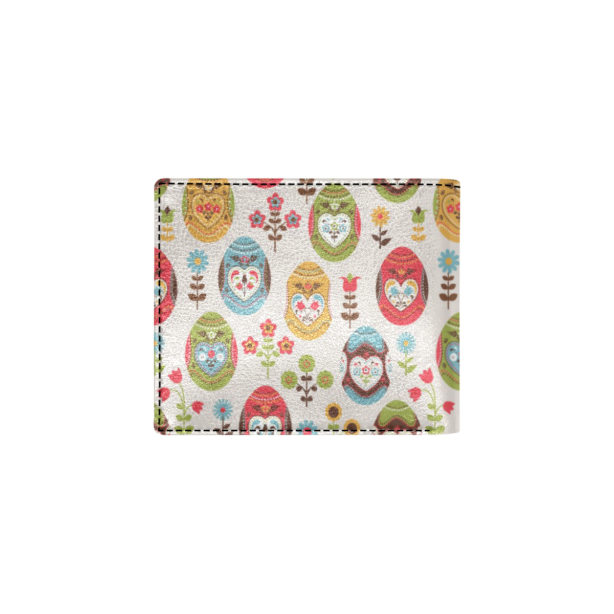 Easter Eggs Pattern Print Design RB011 Men's ID Card Wallet