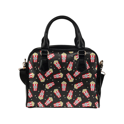 Popcorn Pattern Print Design A01 Shoulder Handbag