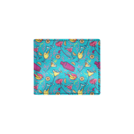 Cocktail Pattern Print Design 03 Men's ID Card Wallet