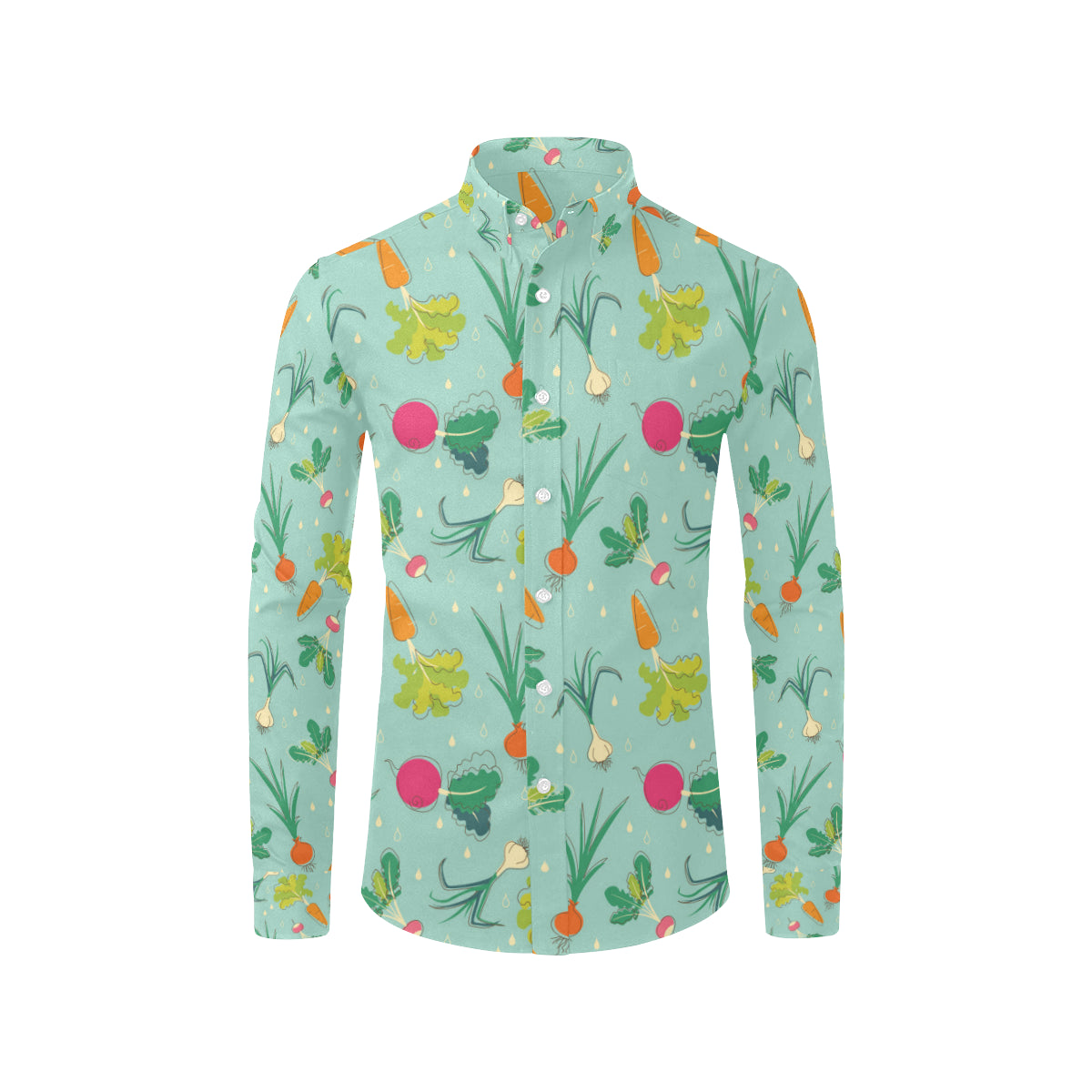Radish Pattern Print Design A01 Men's Long Sleeve Shirt