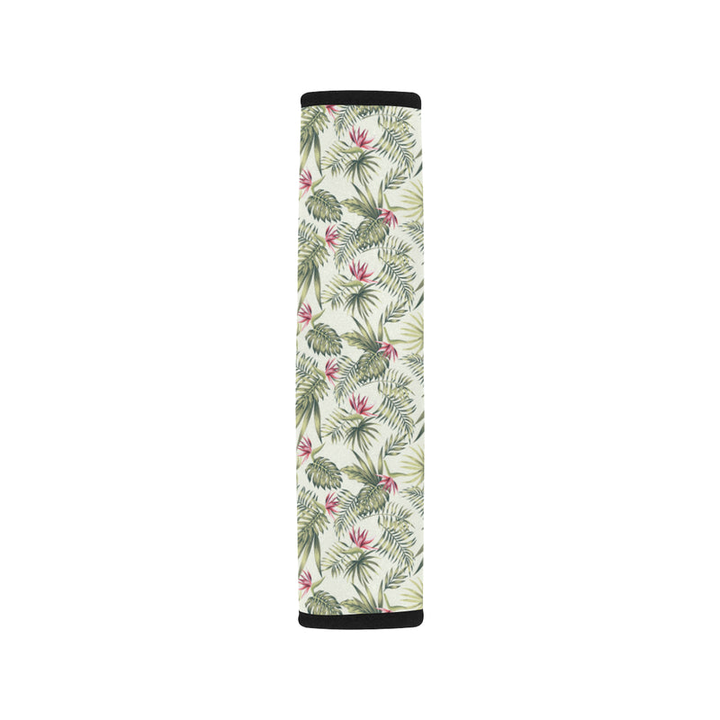 Bird Of Paradise Pattern Print Design 04 Car Seat Belt Cover