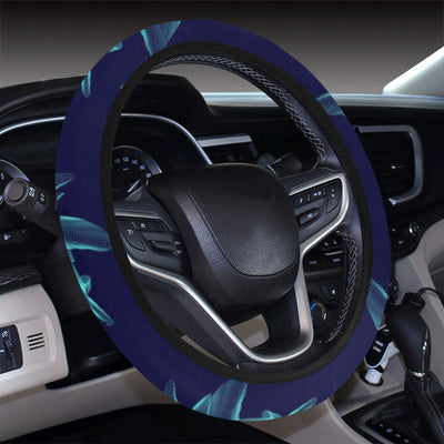 Sea Turtle Pattern Print Design T04 Steering Wheel Cover with Elastic Edge