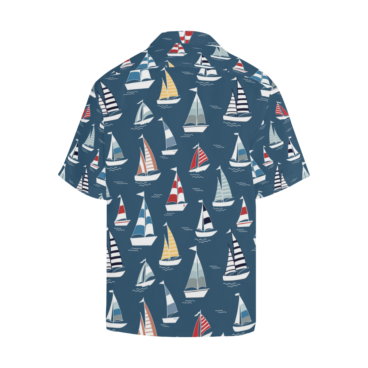 Sailing Ships Pattern Print Design A04 Men's Hawaiian Shirt