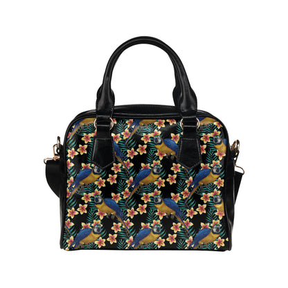 Macaw Pattern Print Design 01 Shoulder Handbag