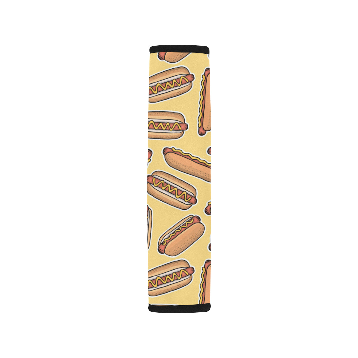 Hot Dog Pattern Print Design 01 Car Seat Belt Cover