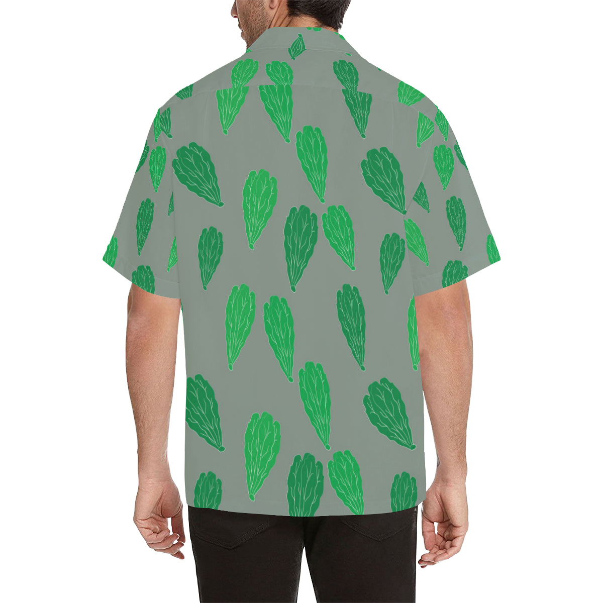Lettuce Pattern Print Design 02 Men's Hawaiian Shirt