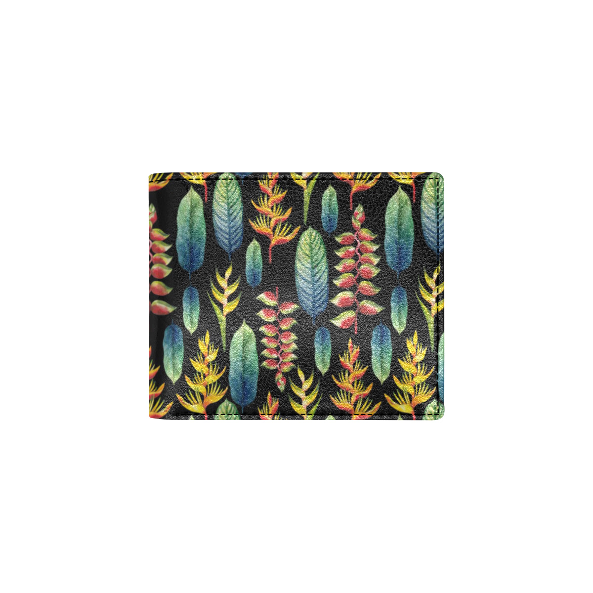 Heliconia Pattern Print Design HL03 Men's ID Card Wallet