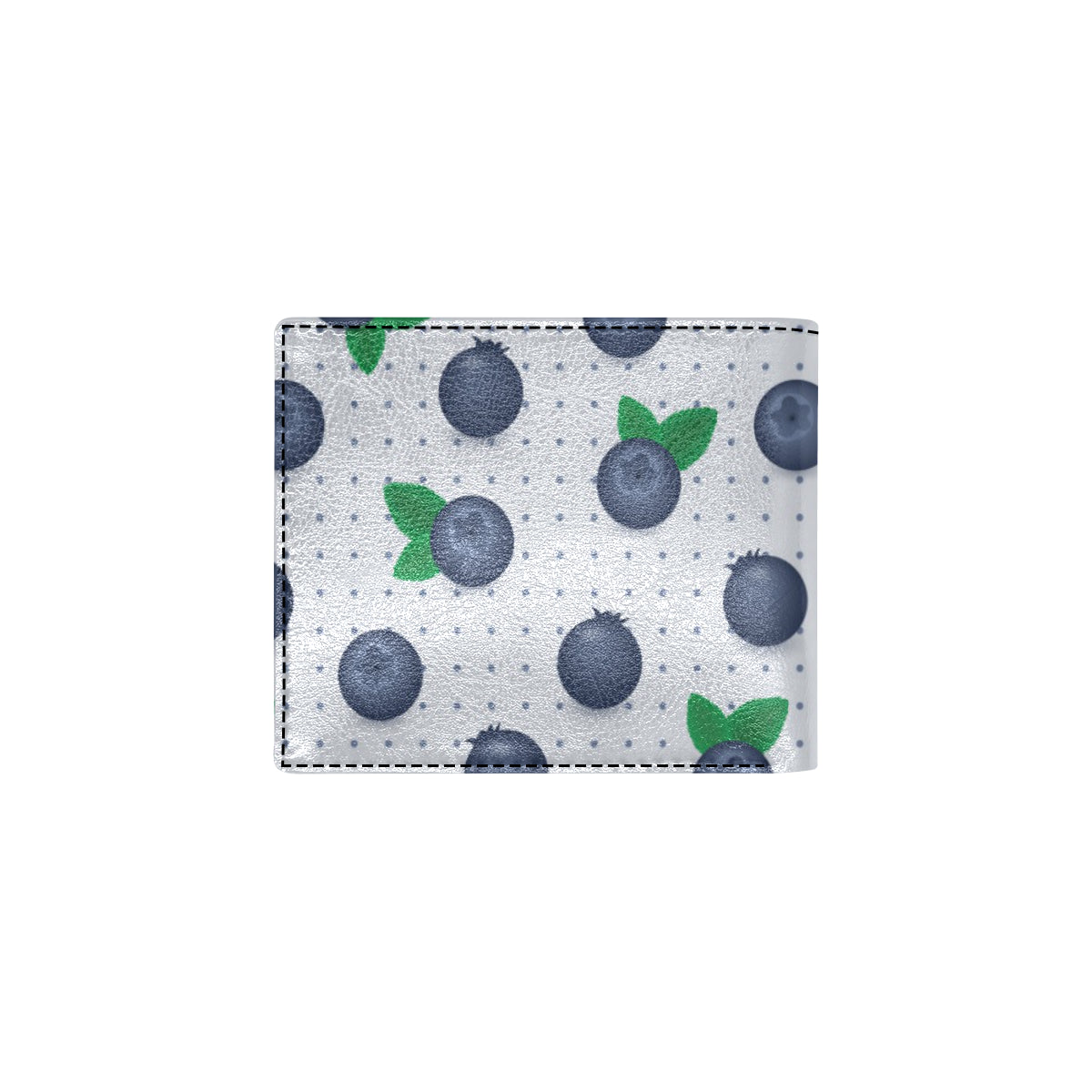 Blueberry Pattern Print Design BB02 Men's ID Card Wallet