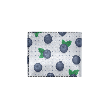 Blueberry Pattern Print Design BB02 Men's ID Card Wallet
