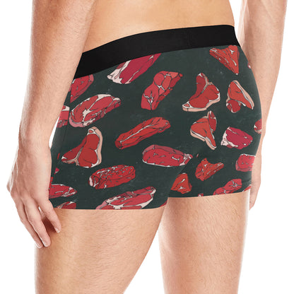 Meat Pattern Print Design 01 Men's Boxer Briefs