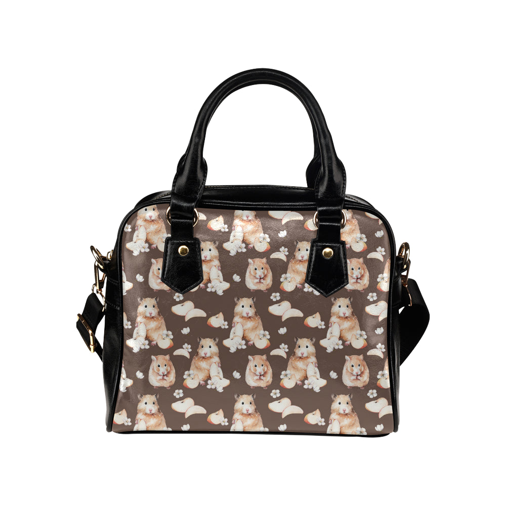 Hamster Pattern Print Design 03 Shoulder Handbag