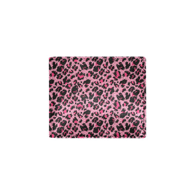 Cheetah Pink Pattern Print Design 01 Men's ID Card Wallet