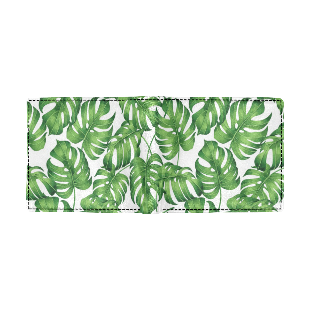 Palm Leaves Pattern Print Design PL08 Men's ID Card Wallet
