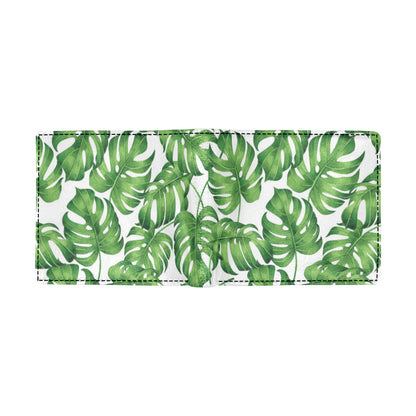 Palm Leaves Pattern Print Design PL08 Men's ID Card Wallet