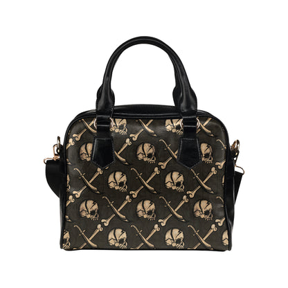 Pirate Pattern Print Design A03 Shoulder Handbag