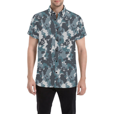 ACU Digital Urban Camouflage Men's Short Sleeve Button Up Shirt