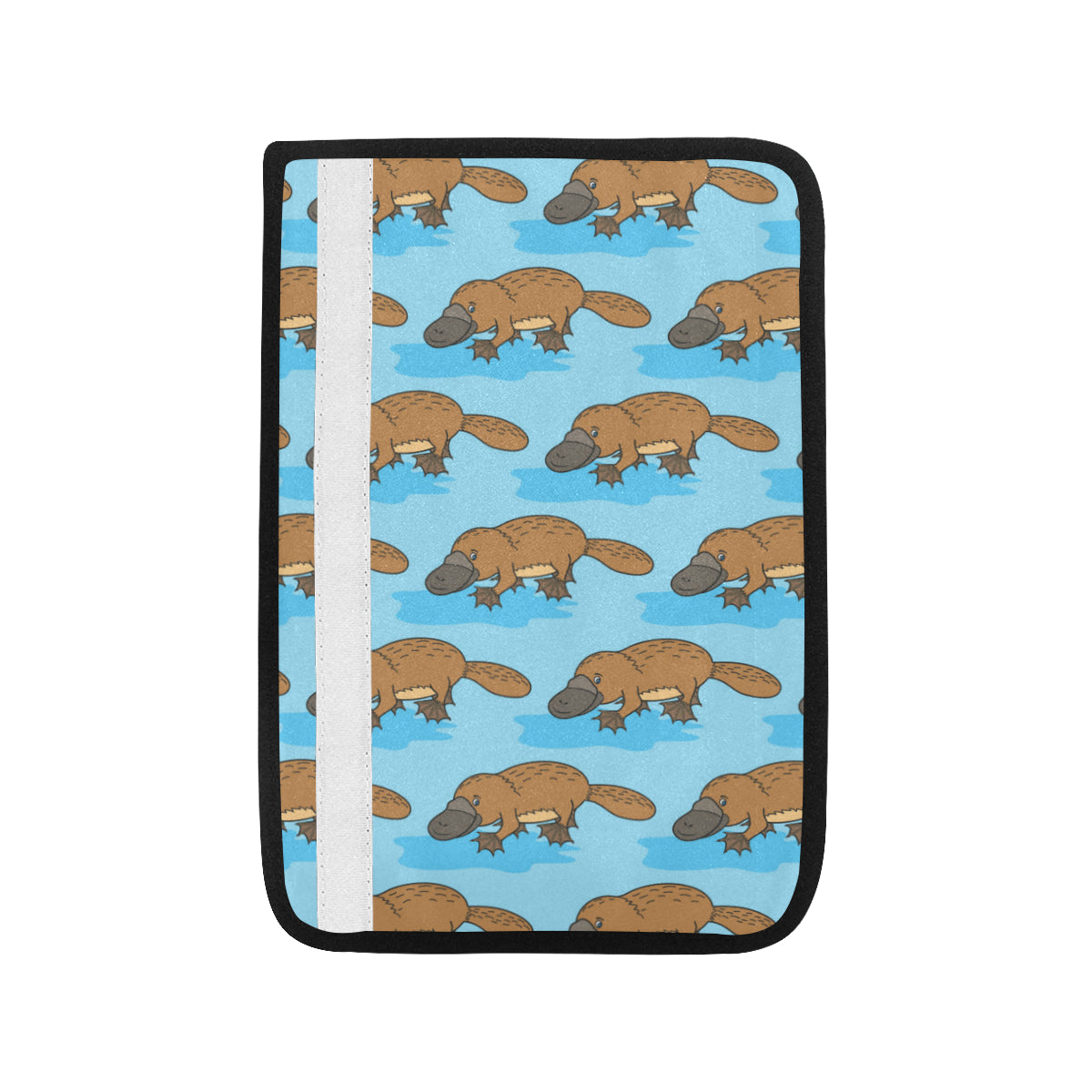 Platypus Pattern Print Design A02 Car Seat Belt Cover