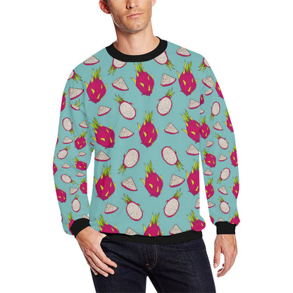 Dragonfruit Pattern Print Design DF01 Men Long Sleeve Sweatshirt