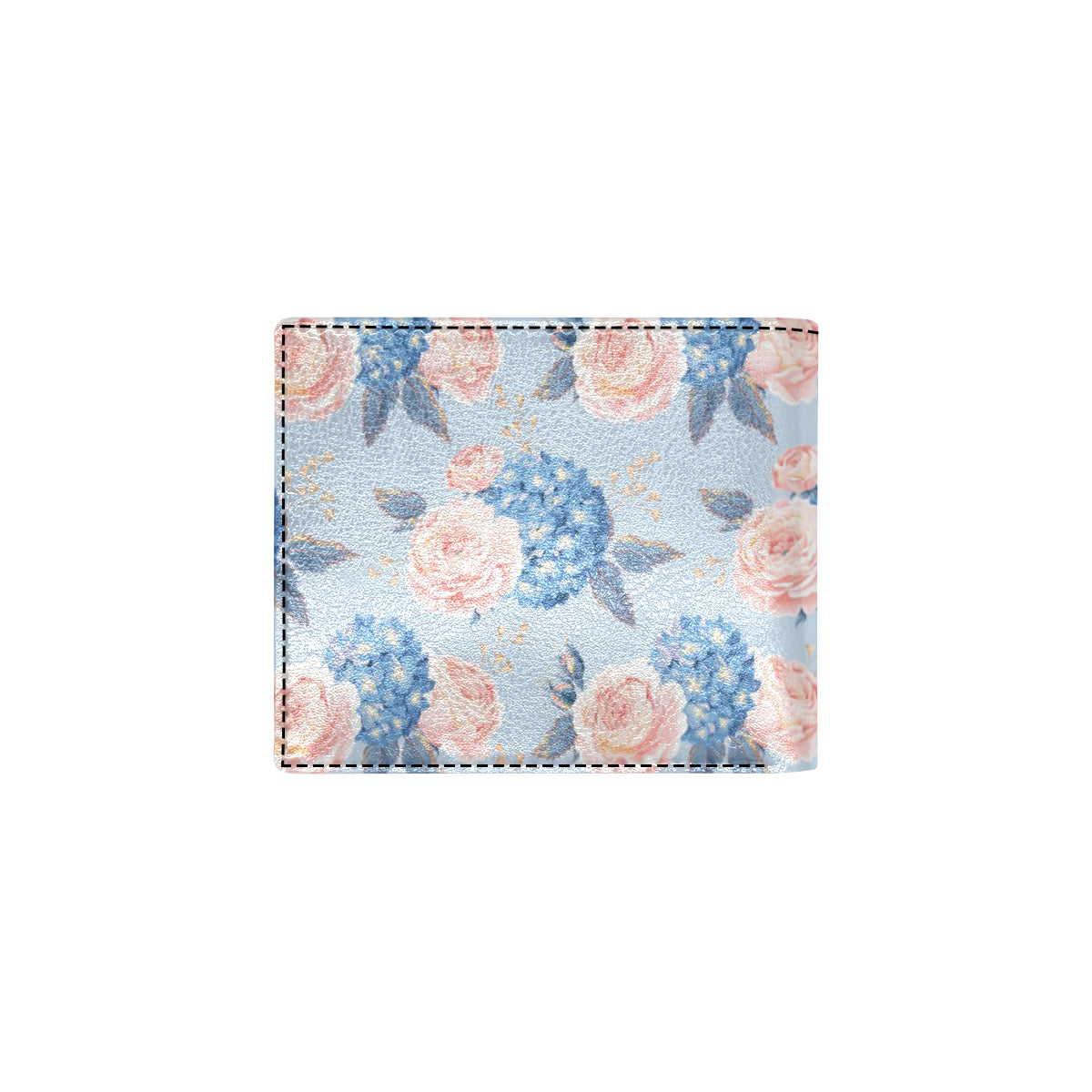 Hydrangea Pattern Print Design HD06 Men's ID Card Wallet