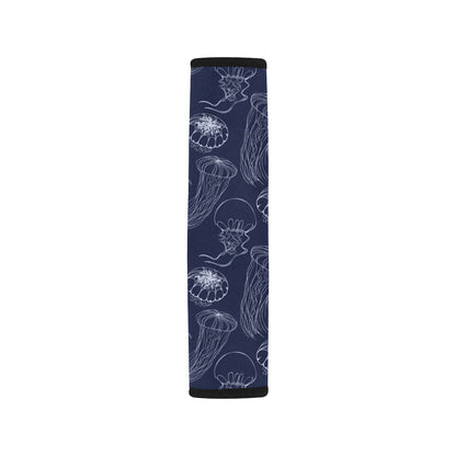 Jellyfish Pattern Print Design 05 Car Seat Belt Cover