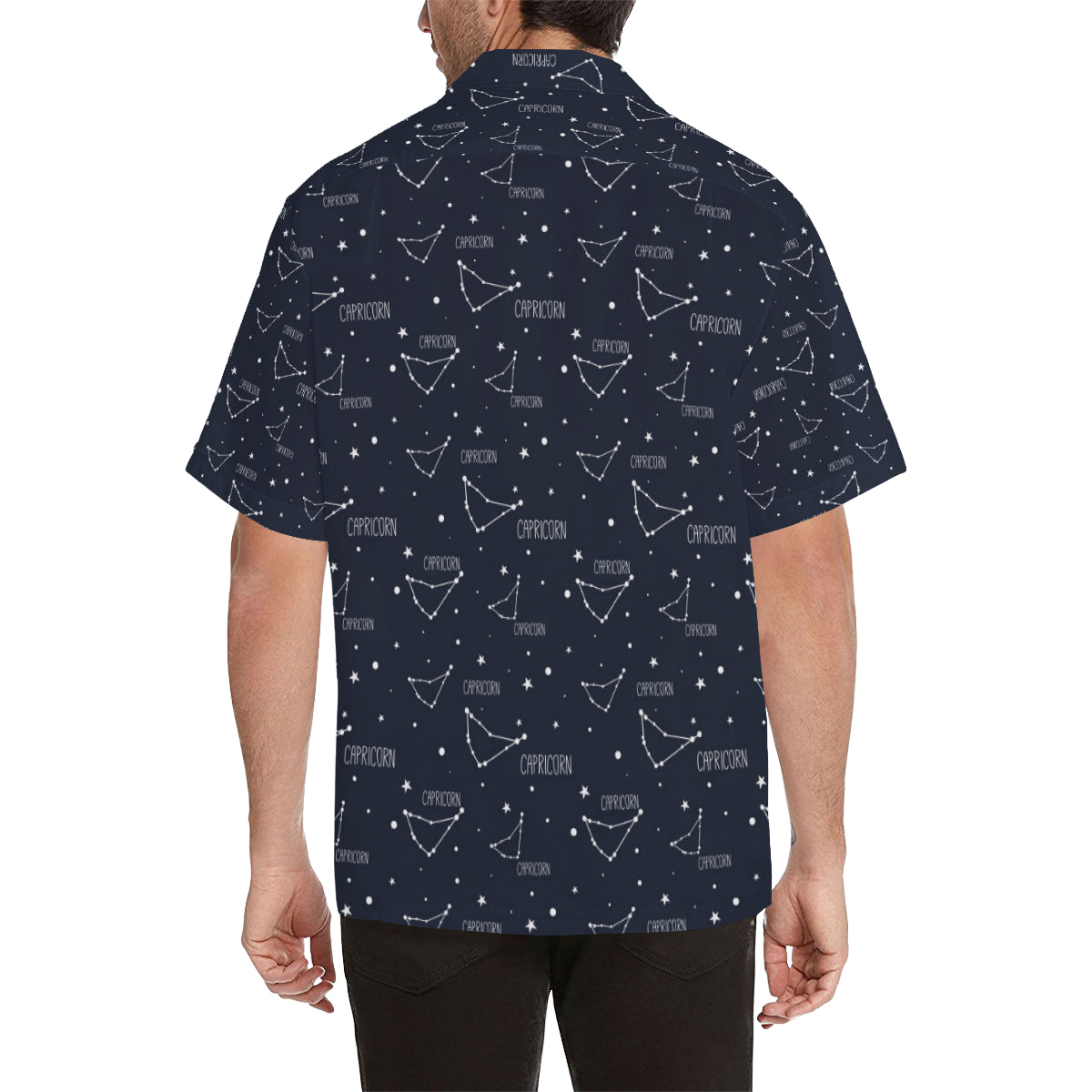 Capricorn Zodiac Pattern Print Design 01 Men's Hawaiian Shirt
