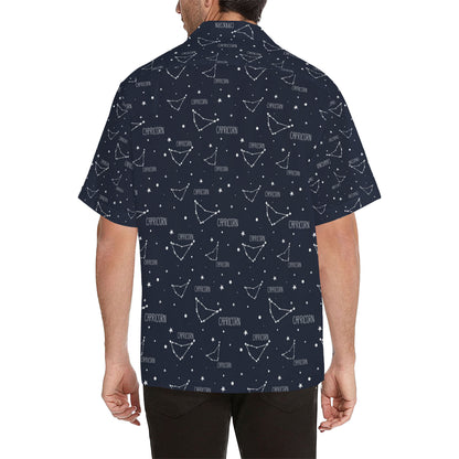 Capricorn Zodiac Pattern Print Design 01 Men's Hawaiian Shirt