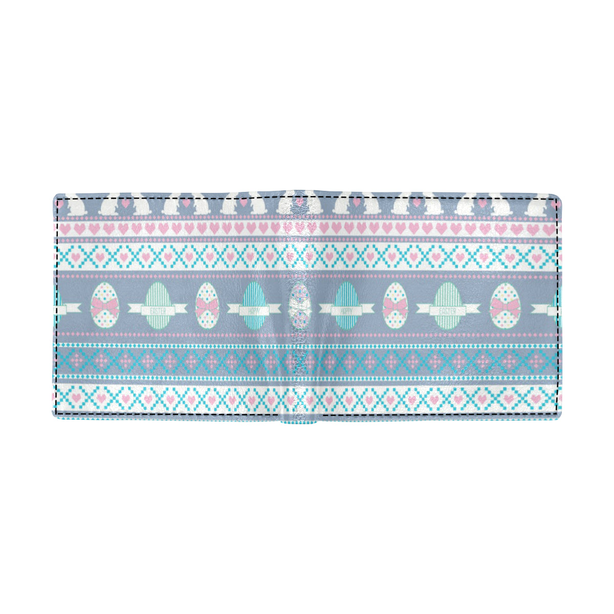Easter Eggs Pattern Print Design RB013 Men's ID Card Wallet