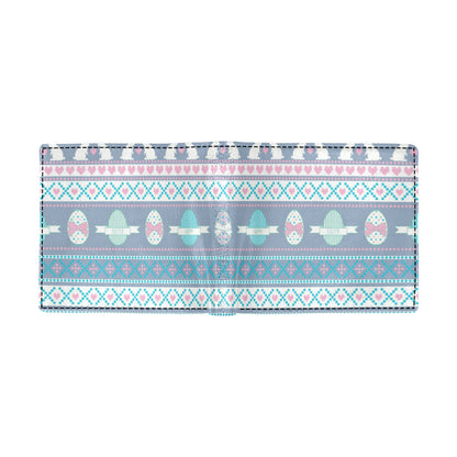 Easter Eggs Pattern Print Design RB013 Men's ID Card Wallet