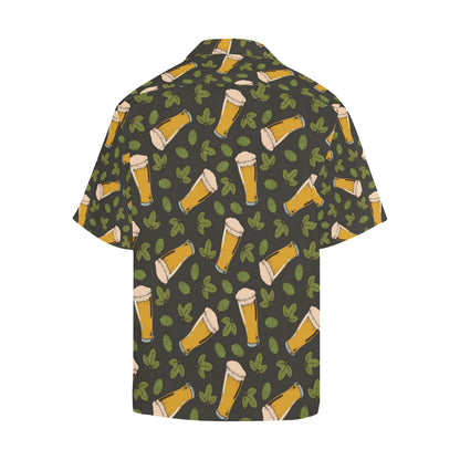 Beer Iris Pattern Print Design 02 Men's Hawaiian Shirt