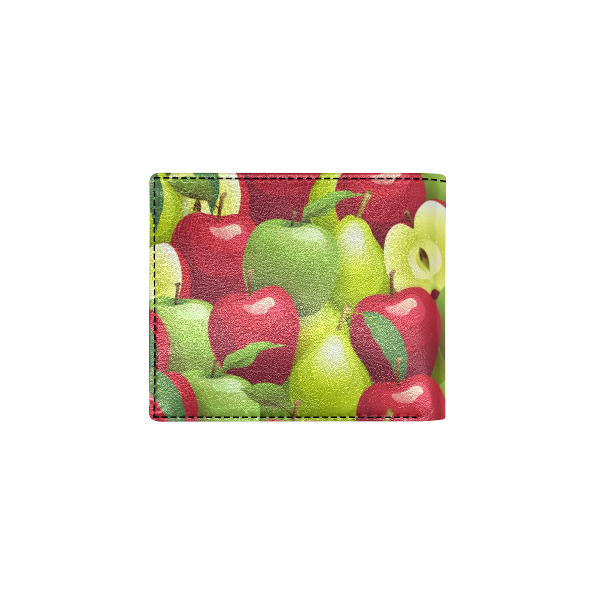 Apple Pattern Print Design AP03 Men's ID Card Wallet