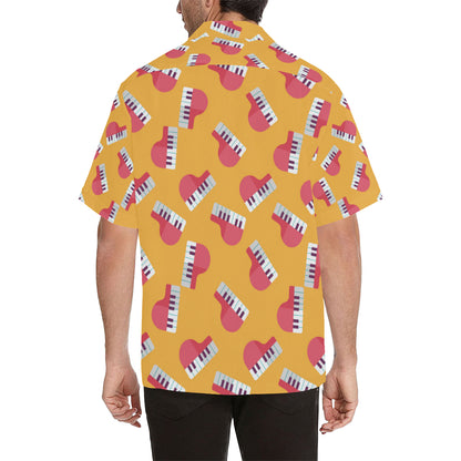 Piano Pattern Print Design 02 Men's Hawaiian Shirt