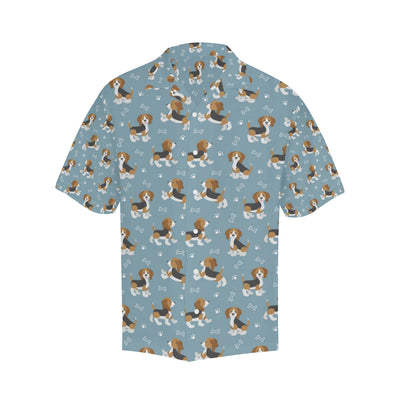 Beagle Pattern Print Design 02 Men's Hawaiian Shirt