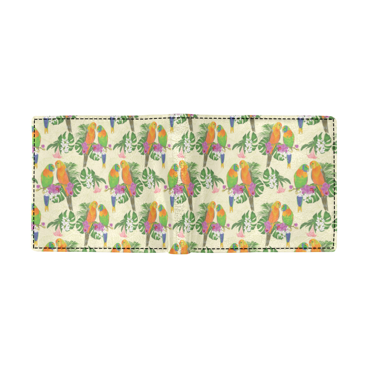 Conures Pattern Print Design 02 Men's ID Card Wallet