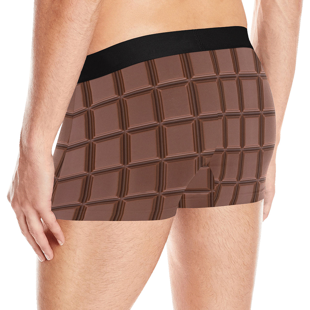 Chocolate Pattern Print Design 03 Men's Boxer Briefs
