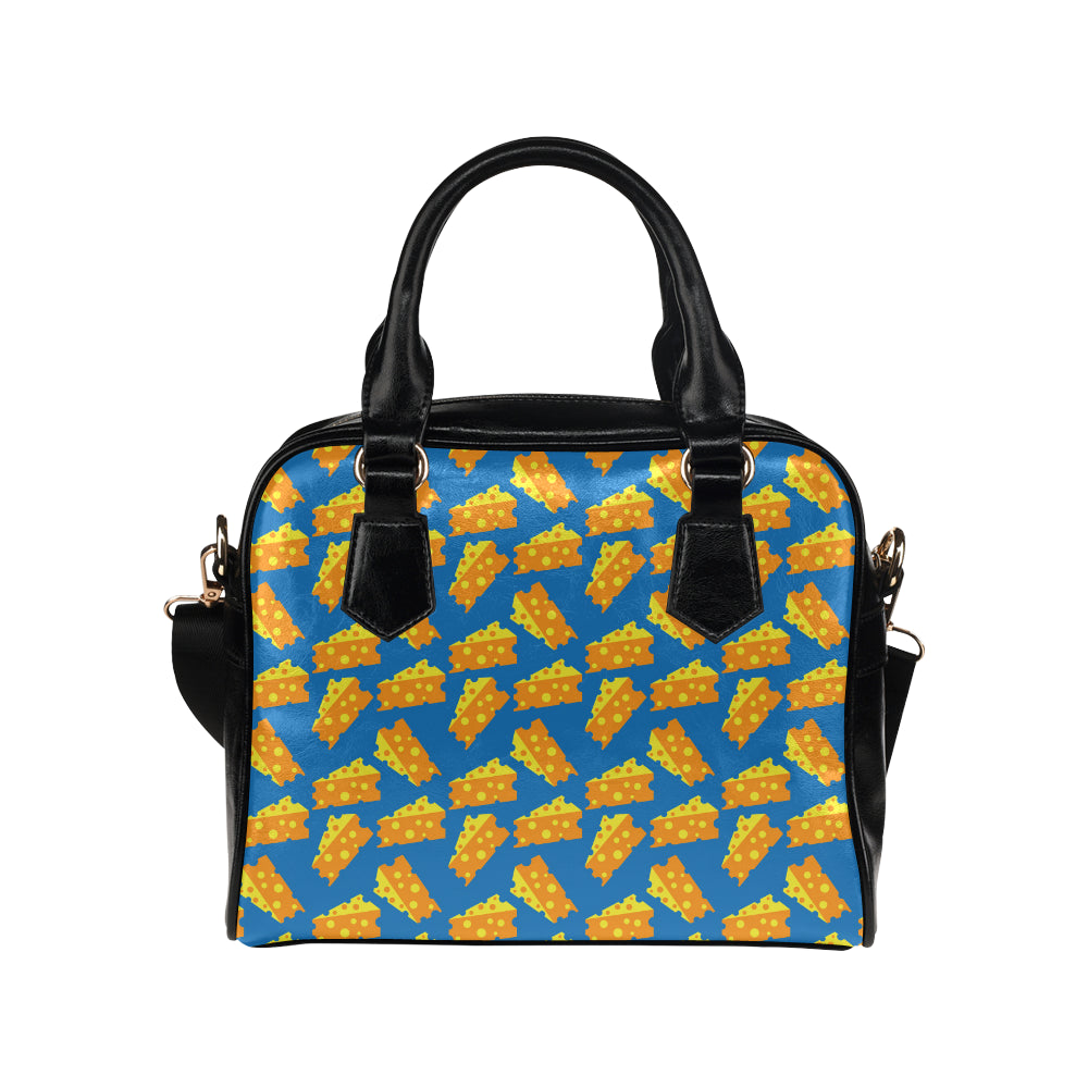 Cheese Pattern Print Design 05 Shoulder Handbag