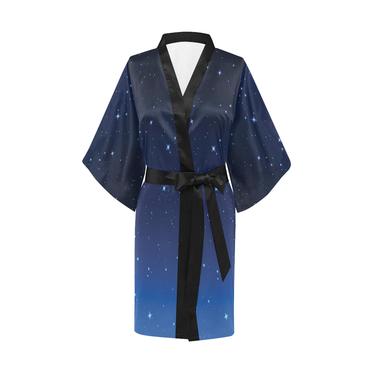 Night sky Pattern Print Design A01 Women's Short Kimono