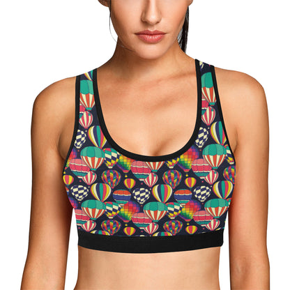 Ballon Pattern Print Design 02 Sports Bra