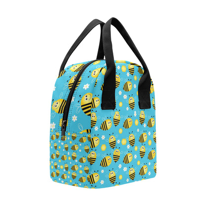 Bee Pattern Print Design BEE06 Insulated Lunch Bag