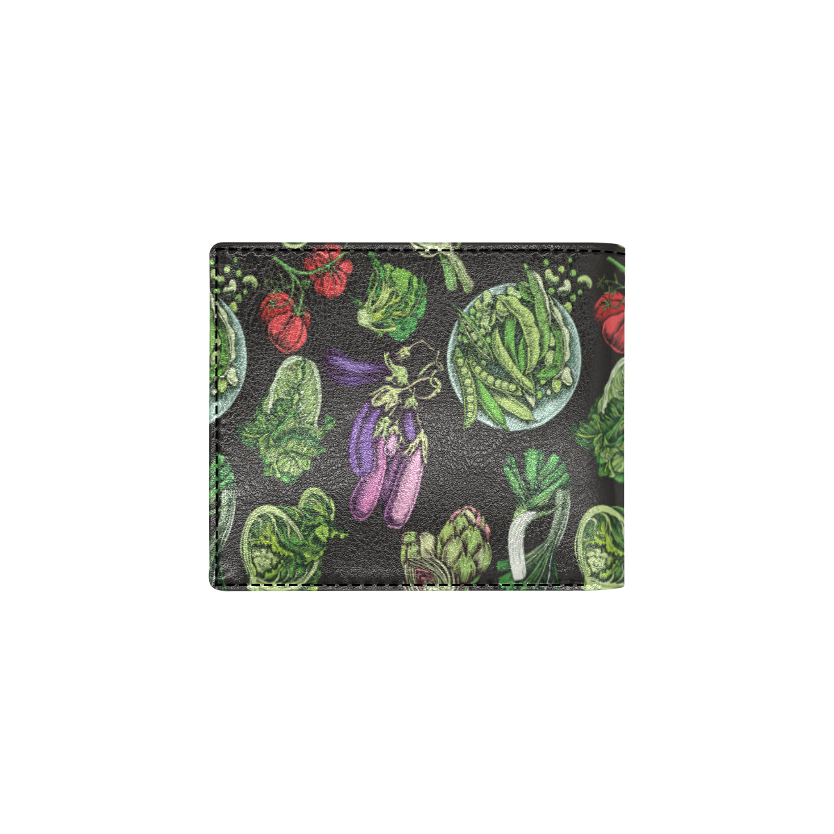 Lettuce Pattern Print Design 01 Men's ID Card Wallet