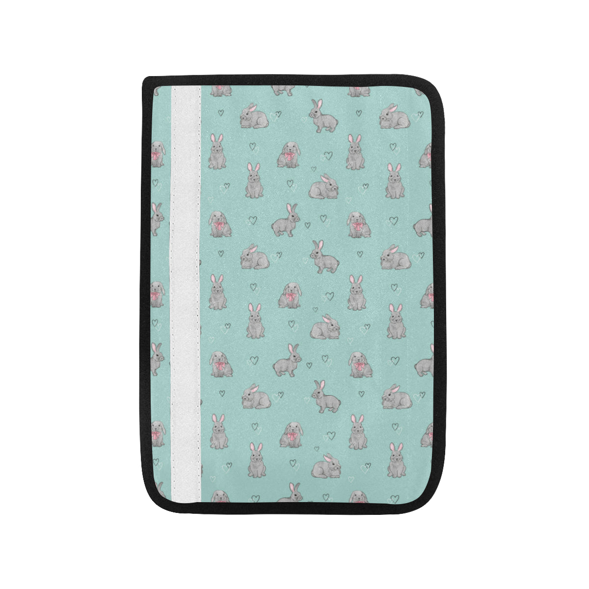 Bunny Pattern Print Design 02 Car Seat Belt Cover